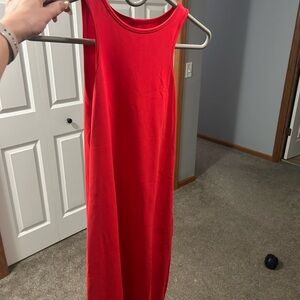 Target Vibrant Red Midi Dress